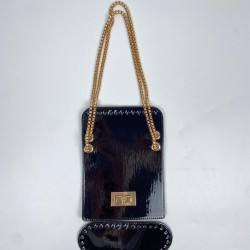 By Aynur Kos Suni Deri Disco Çanta Kiti