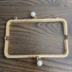 By Aynur Kos Gold İnci Detaylı Burs 20 cm