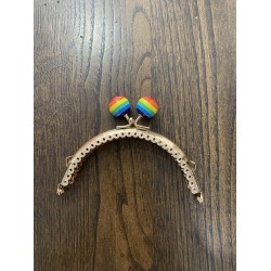 By Aynur Kos Lolipop Detaylı Gold Çanta Klipsi / Bursu 10 cm