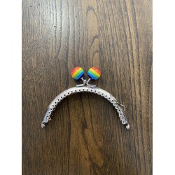 By Aynur Kos Lolipop Detaylı Gümüş Çanta Klipsi / Bursu 10 cm