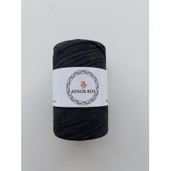 By Aynur Kos Siyah Yumuşak Örüm Yerli Rafya