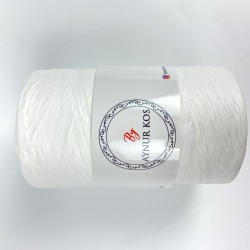 By Aynur Kos Beyaz Yumuşak Örüm Yerli Rafya