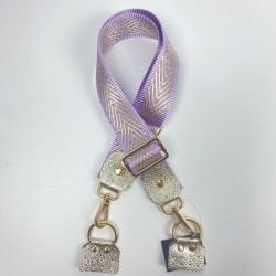 By Aynur Kos Lila Freebag Askısı Simli 90x4 cm