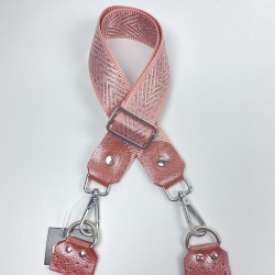 By Aynur Kos Pembe Freebag Askısı Simli 90x4 cm