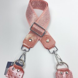 By Aynur Kos Pembe Freebag Askısı Simli 90x4 cm