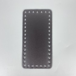 By Aynur Kos Koyu Kahve Suni Deri Taban 20x10 cm