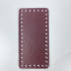 By Aynur Kos Bordo Suni Deri Taban 20x10 cm