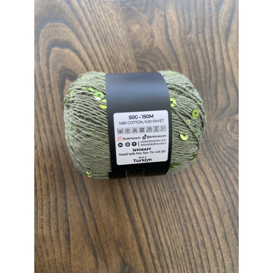 By Aynur Kos Unıque Pullu Örgü İpi 50gr. 150 mt.